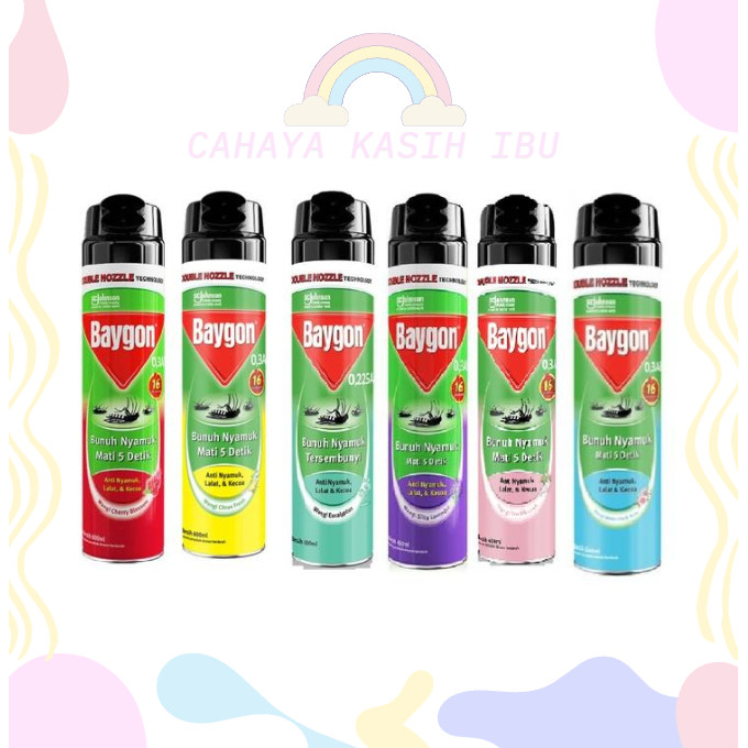 Baygon Aerosol 600 ml Obat Nyamuk Baygon Spray Anti Nyamuk & Serangga