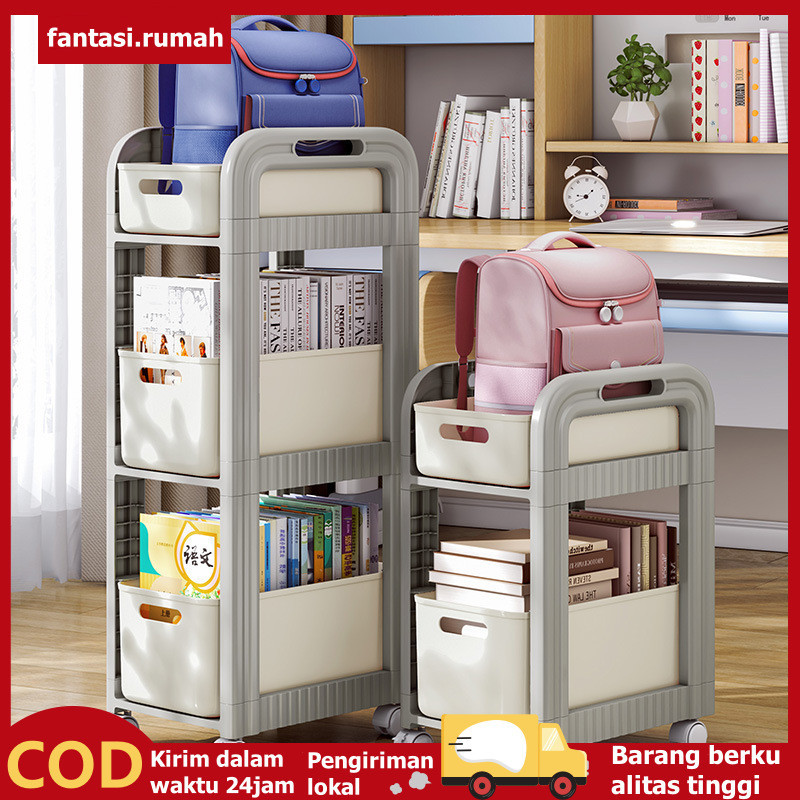JANGANLIRIK Rak Buku Kotak Penyimpanan Rak Buku Susun Rak Buku Anak Sekolah Rak Buku Minimalis Rak K