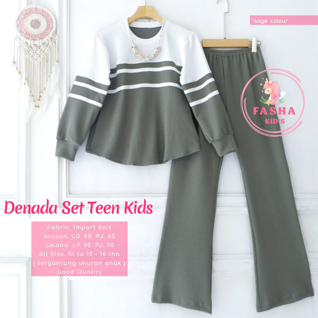 0810     DENADA SET TEEN KIDS by fASHA KIDS FASHION
