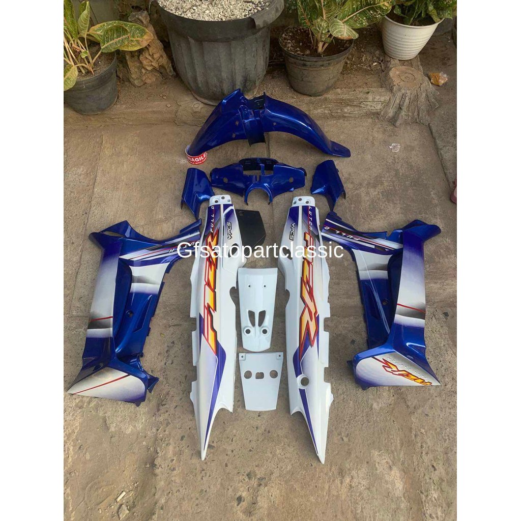 Body set halus yamaha fiz r 2003 biru putih