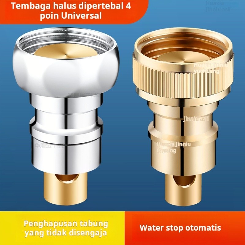 Kran Otomatis Mesin Cuci 1/2 Inch Tembaga Anti Bocor & Lep…