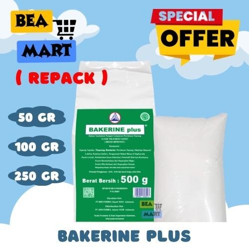 Bakerine Plus Bread Improver Repack 50gr 100gr 250gr | Pengembang Pelembut Pengempuk Roti Donat 50 1