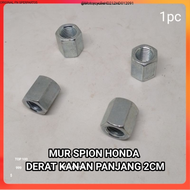 1pc MUR SPION HONDA PANJANG 20CM DERAT KANAN KUNCI 14 Oc Parrt
