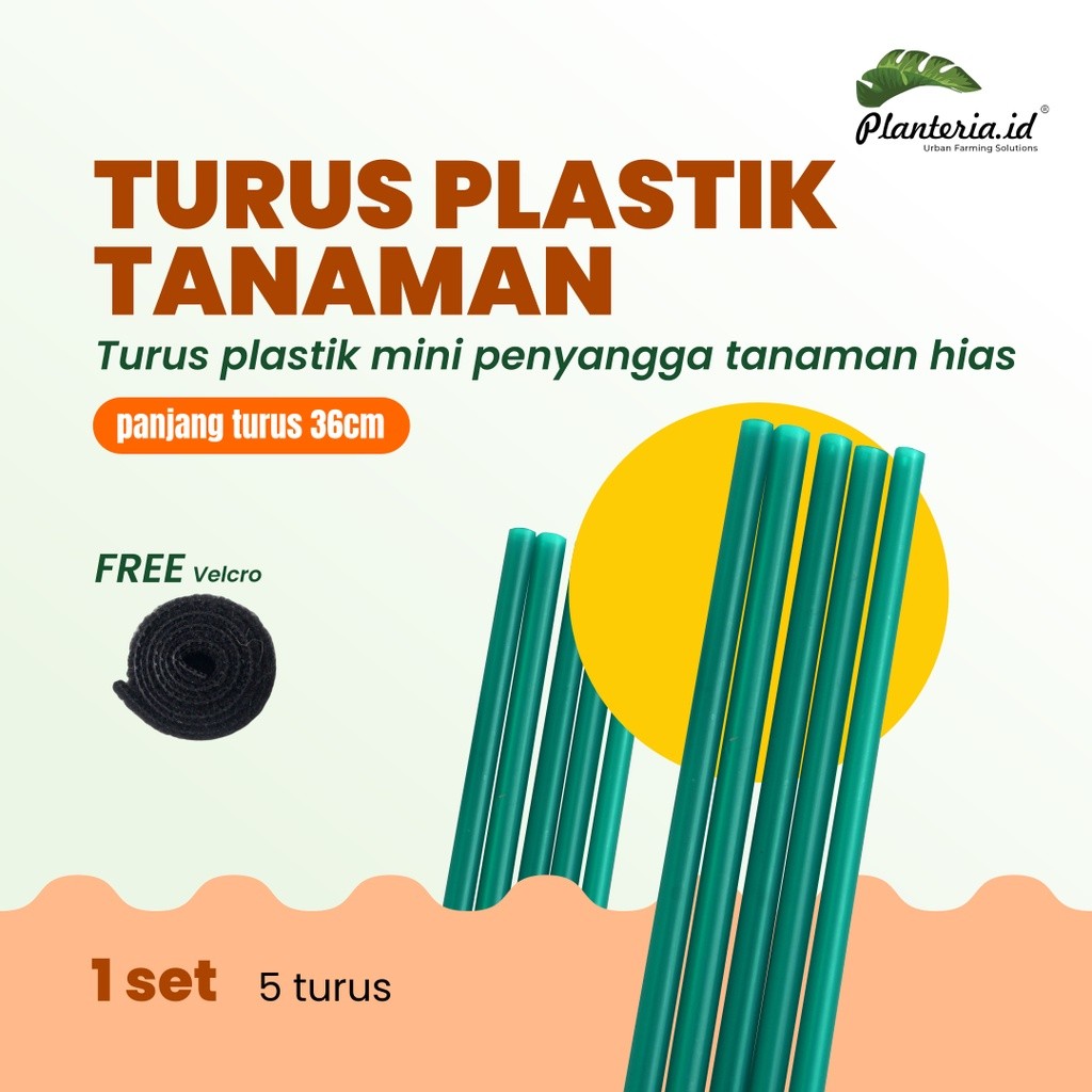 Turus Plastik Tanaman Penyangga 1 Set Free Velcro