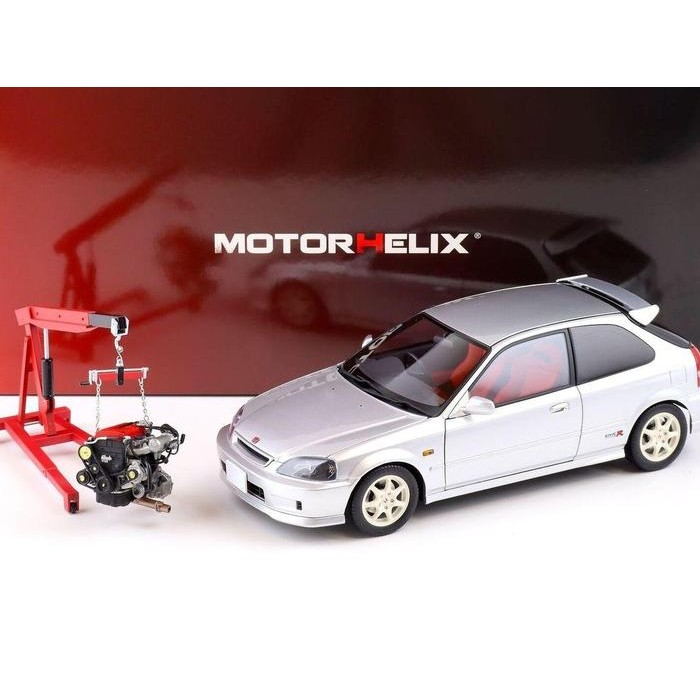 1/18 MOTORHELIX HONDA CIVIC EK9 TYPE-R SILVER diecast