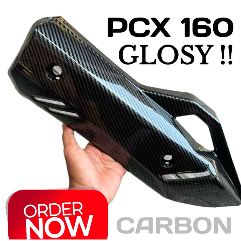 TUTUP KNALPOT PCX 160 CARBON◾️tutup knalpot Vario 160 PCX 160 / cover knalpot Vario 160 PCX 160 carb