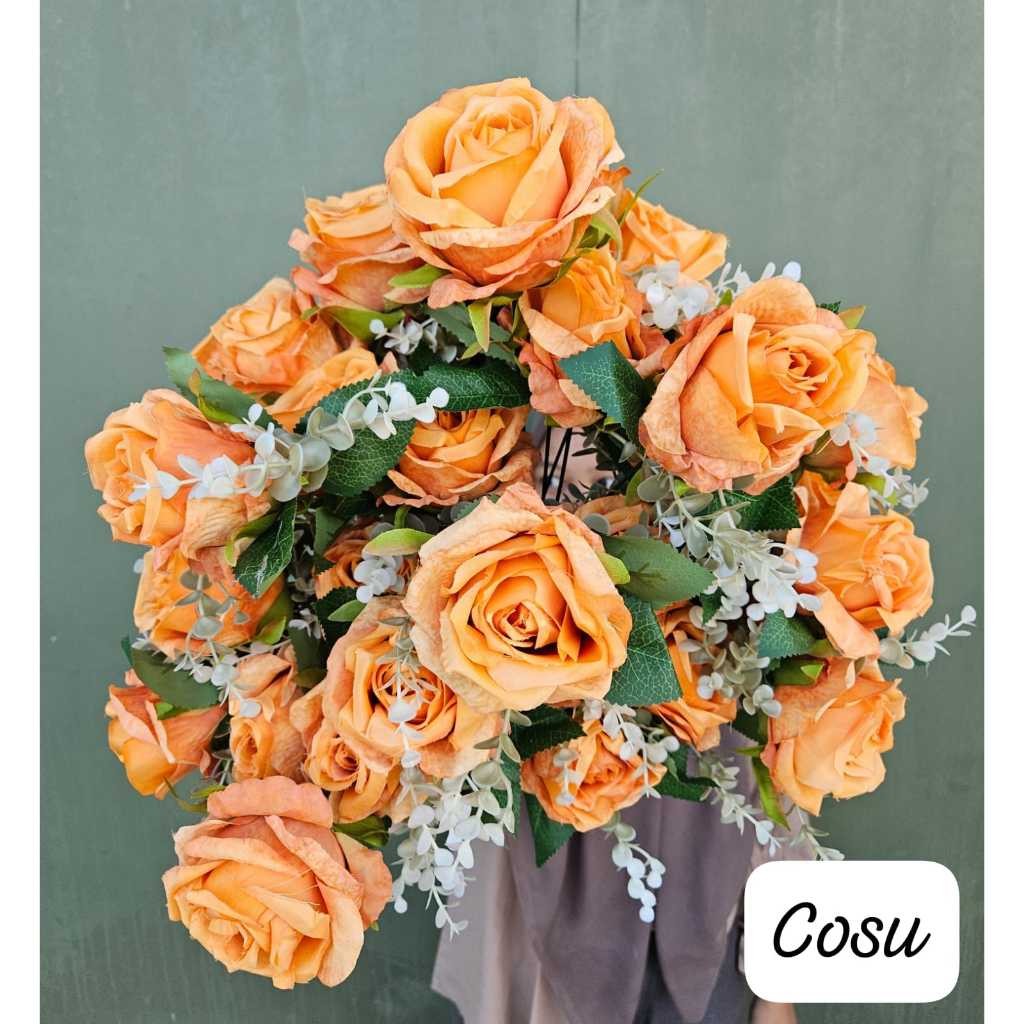 Bunga Mawar Jumbo Artificial / Bunga Mawar JUMBO Artificial Plastik / Bunga Palsu