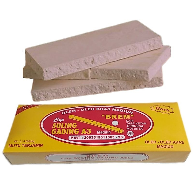 Brem Suling Gading A3 Original Mini 3 Batang Homemade Madiun Camilan