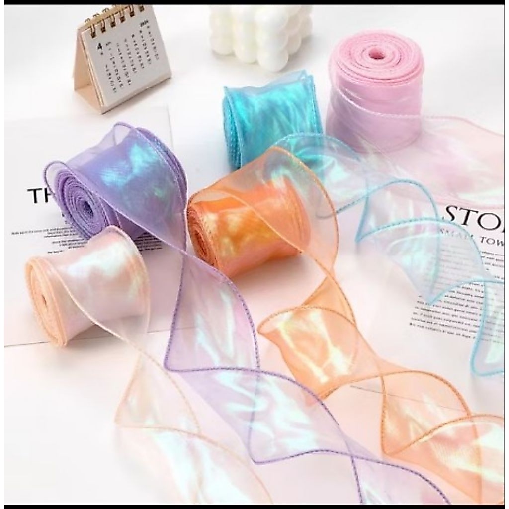 Pita Hologram Pita Korea/Pita Organza/Fishtail Ribbon/Pita Organza/1 Meter