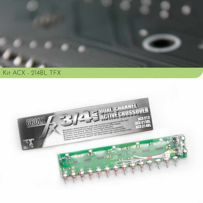 Kit Rakitan Crossover Active 4 Way Aktif 4 Jalur ACX214BL ACX 214 TFX