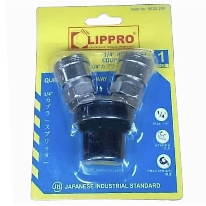 Kopler Cabang 2 Way Quick Coupler LIPPRO
