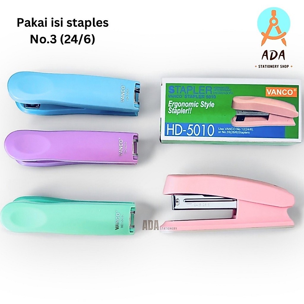STAPLER VANCO HD-5010 PASTEL/ HECTER/JEPRETAN BESAR