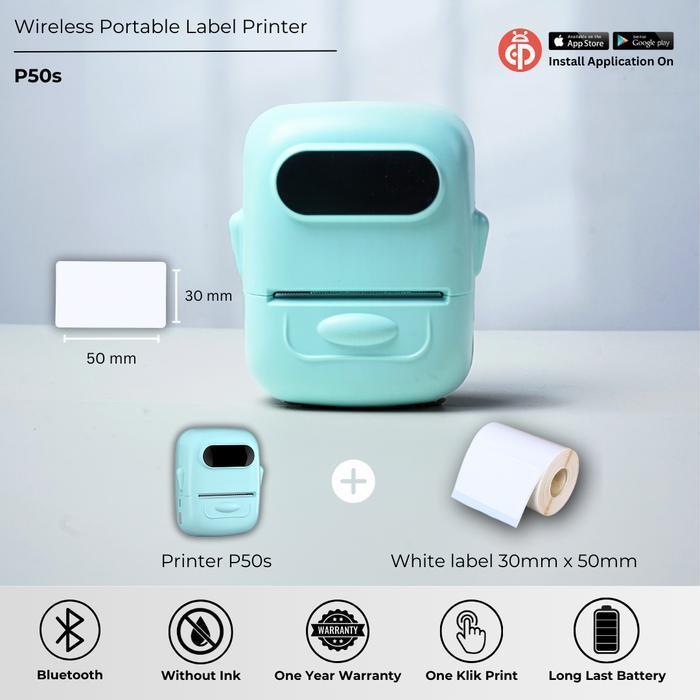 MARKLIFE P50 PRINTER LABEL PORTABLE BLUETOOTH - Portable Printer Termal Printer