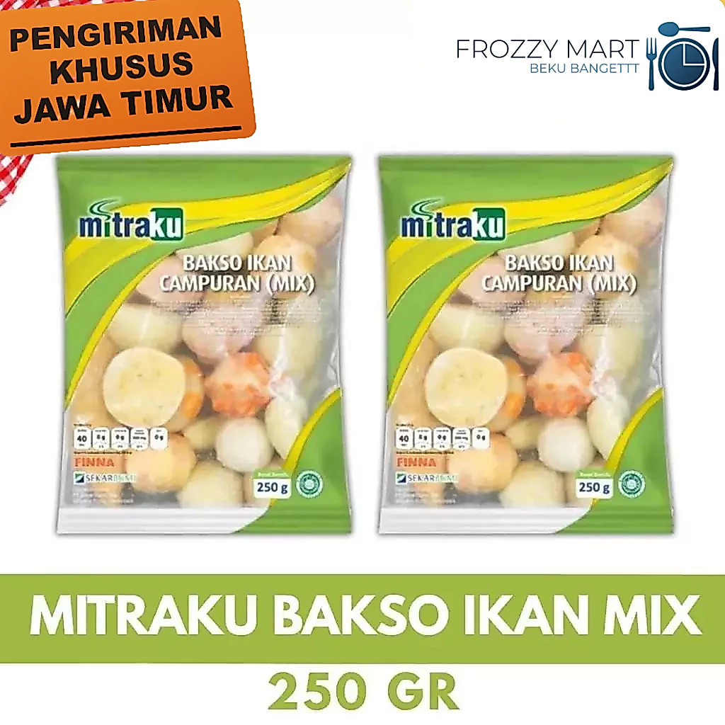 MITRAKU Bakso Ikan 200gr / Bakso Ikan Mix 250gr / Bakso Ikan Mix 500gr – Olahan Ikan Frozen Food