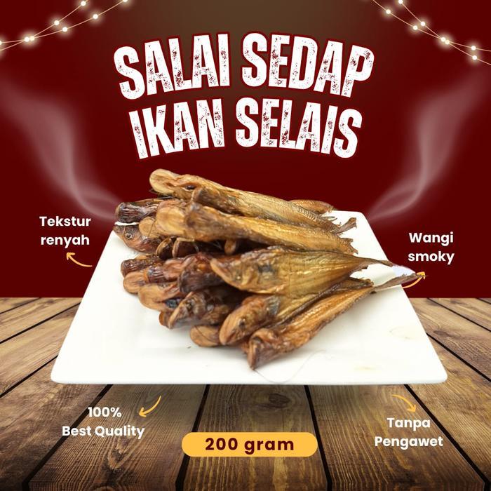 tt ikan asap selais/ikan salai selais murah berkualitas 200 gramterbaikk