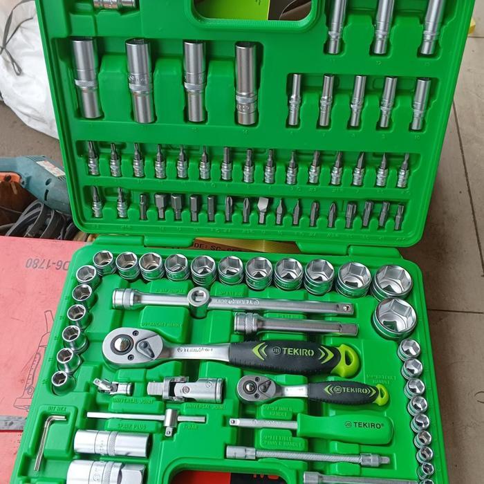 Kunci Shock Set 94pcs 1/4 inch & 1/2 inch 94 pcs TEKIRO Ori