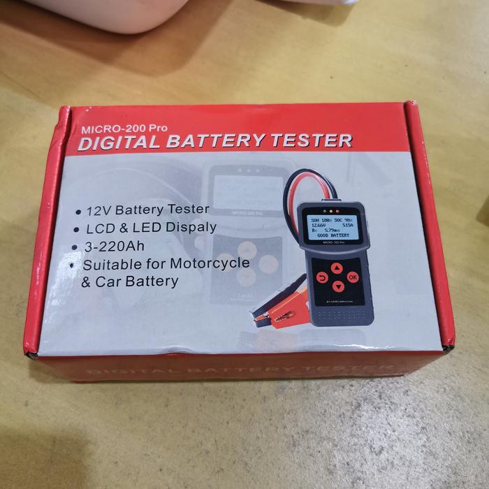 BATTERY TESTER DIGITAL/TESTER AKI MICRO 200 PRO