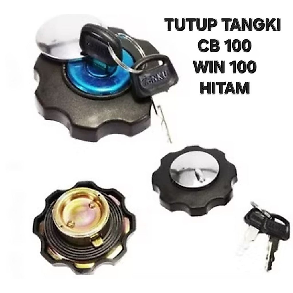 TUTUP TANGKI BENSIN CB100 CB 100 WIN 100 HITAM