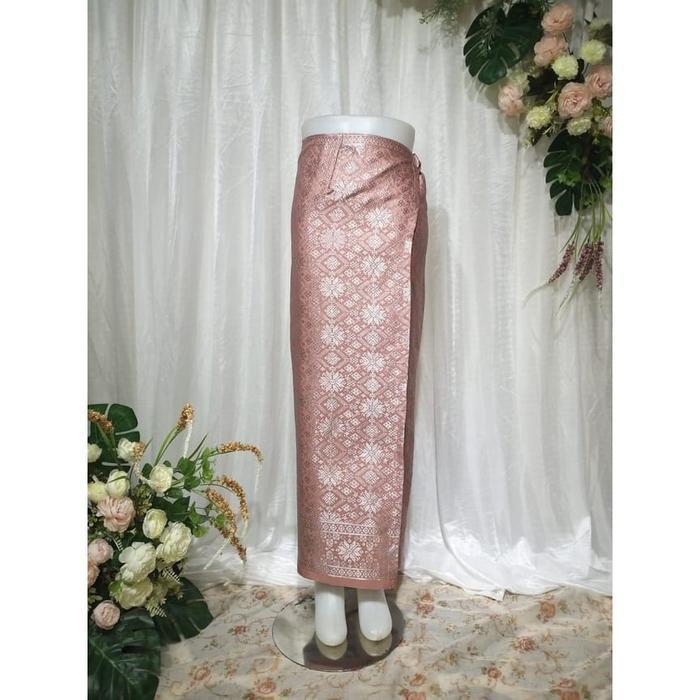 Rok Songket Palembang | Rok Lilit Palembang | Kain Songket Semi Palembang | Bawahan Kebaya - Baby Pi