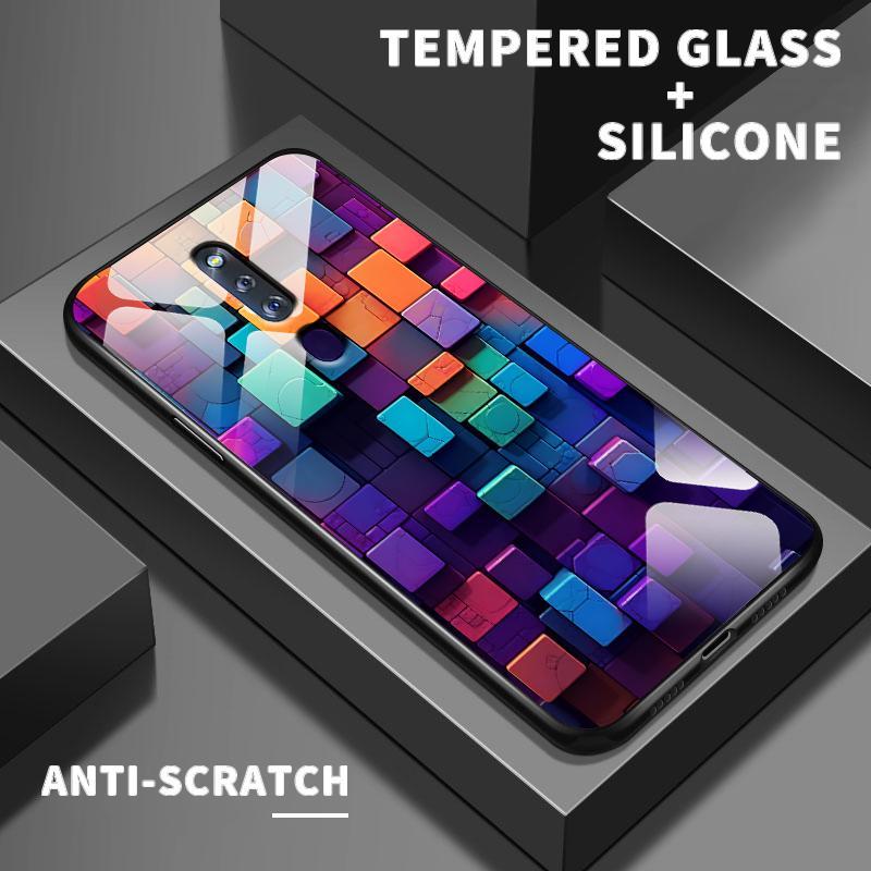 Hard Case For OPPO F11 F5 Youth F7 F9 Pro F15 F17 F19 F19s F1s F21 4G F21s F23 F25 Tempered Glass Ca