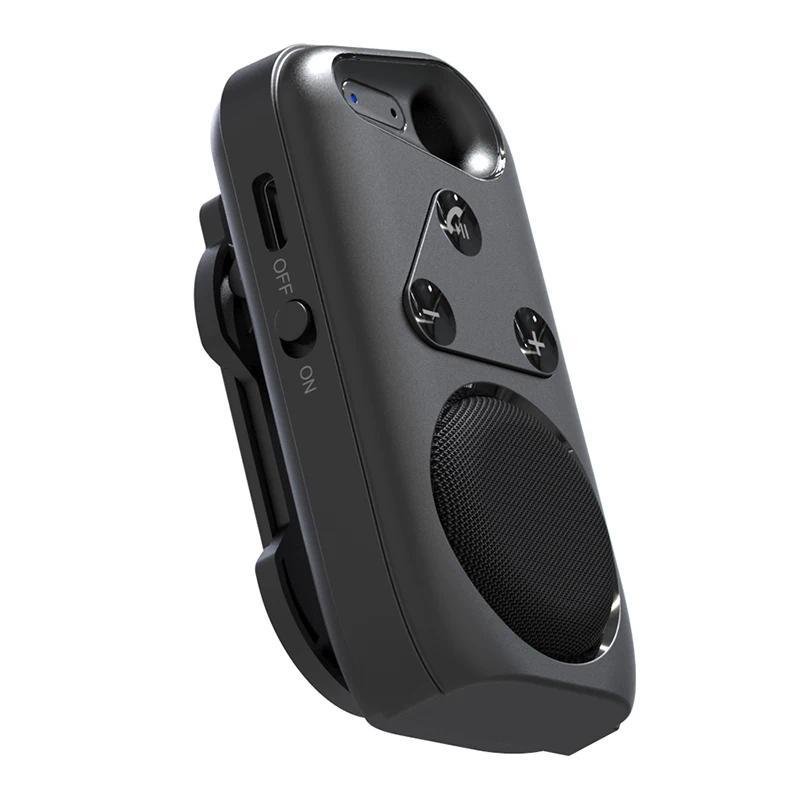 Bluetooth-compatible V5.4 Speakerphone Handsfree Sun Visor Speaker Wireless Car Kit Sport Audio Musi