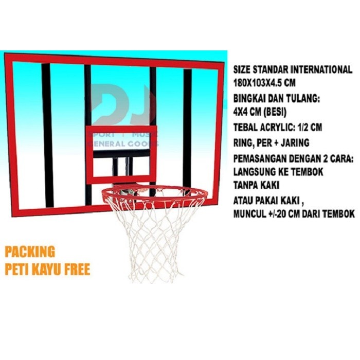 PAPAN PANTUL RING BASKET ACRYLIC AKRILIK