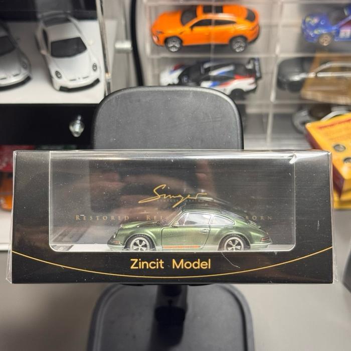 Zincit Model 1/64 Porsche Singer Coupe Hijau Green