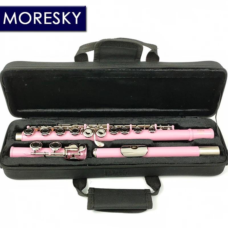 MORESKY Flute 16 Close C Keys Pink Flute With E Key