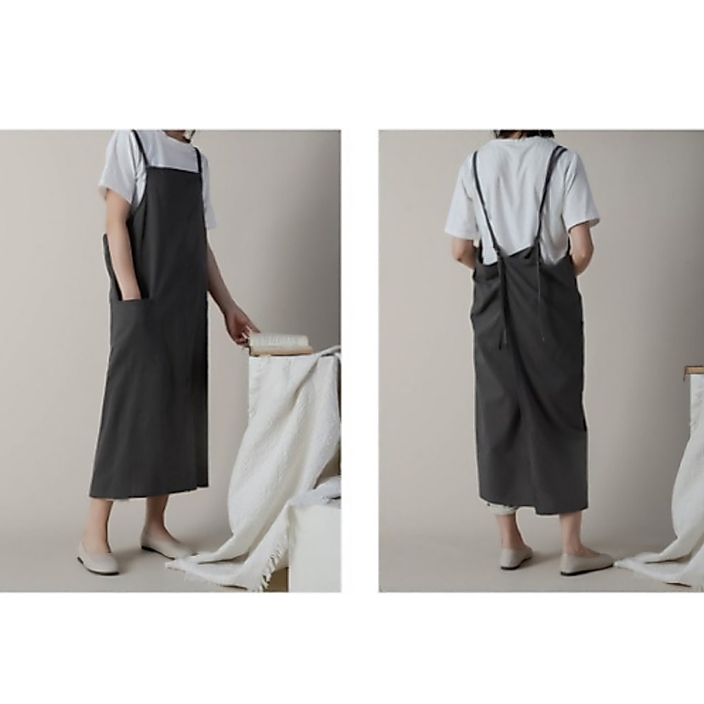 PINAFORE APRON/APRON DRESS/APRON CAFE/CELEMEK MASAK/ CELEMEK ANTI AIR/CELEMEK LINEN/CELEMEK KOREA/CE