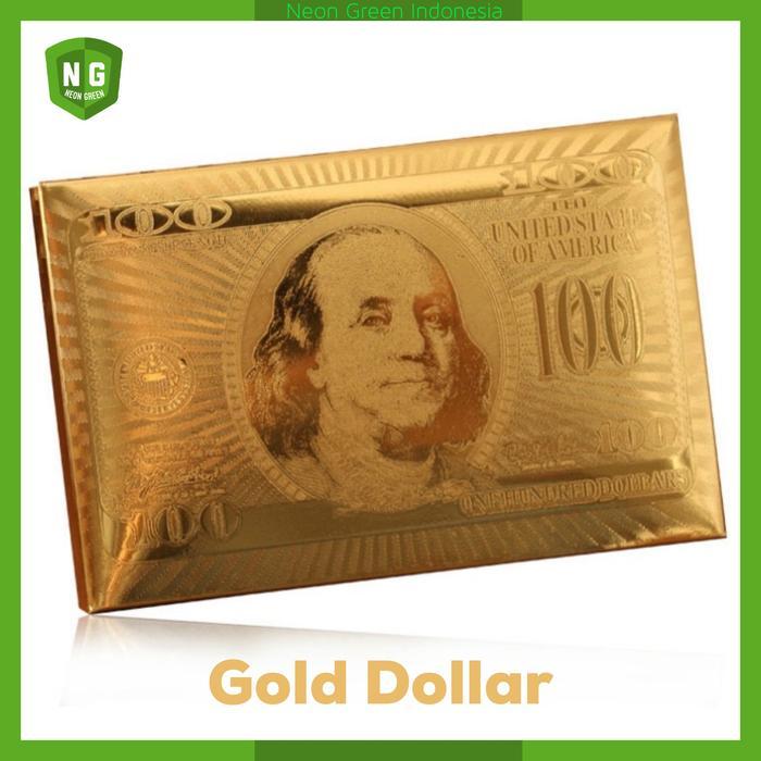 Kartu Remi Poker Plastik Anti Air Poker Card Waterproof PVC PREMIUM Playing Card - Gold Dollar