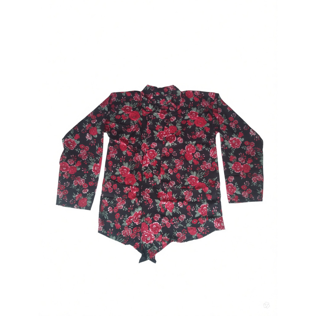 Surjan Kembang Pria Dewasa Bunga || Baju Surjan Motif Bunga Pria Dewasa Satin