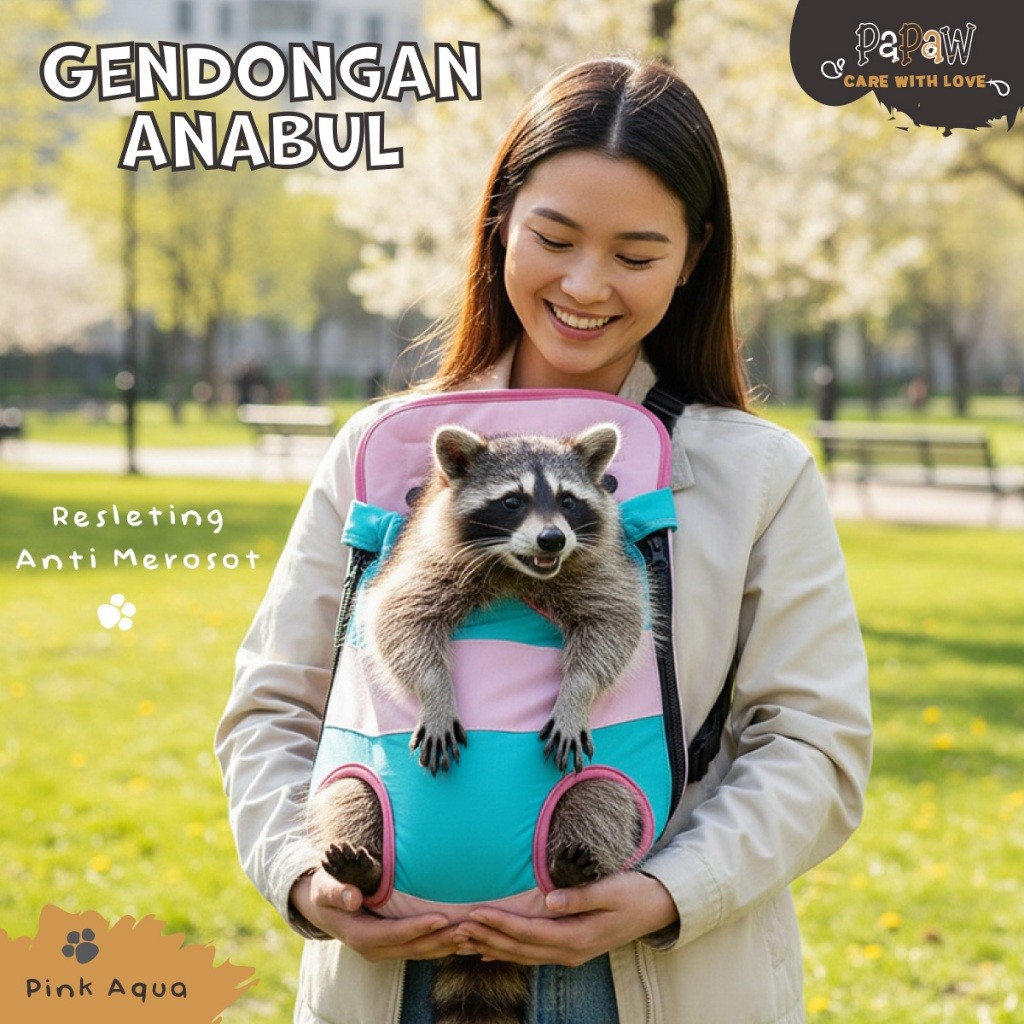 Tas Kucing Gendong Gendongan Depan Belakang Kitten Anjing Lucu Kecil Besar Hewan Jumbo