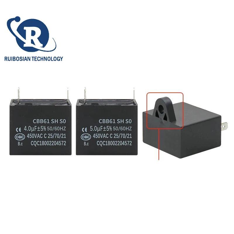 CBB61 Fan air contioner ert Startup capacitor 1UF/1.5/2/3/3.5UF 450V Two ert p