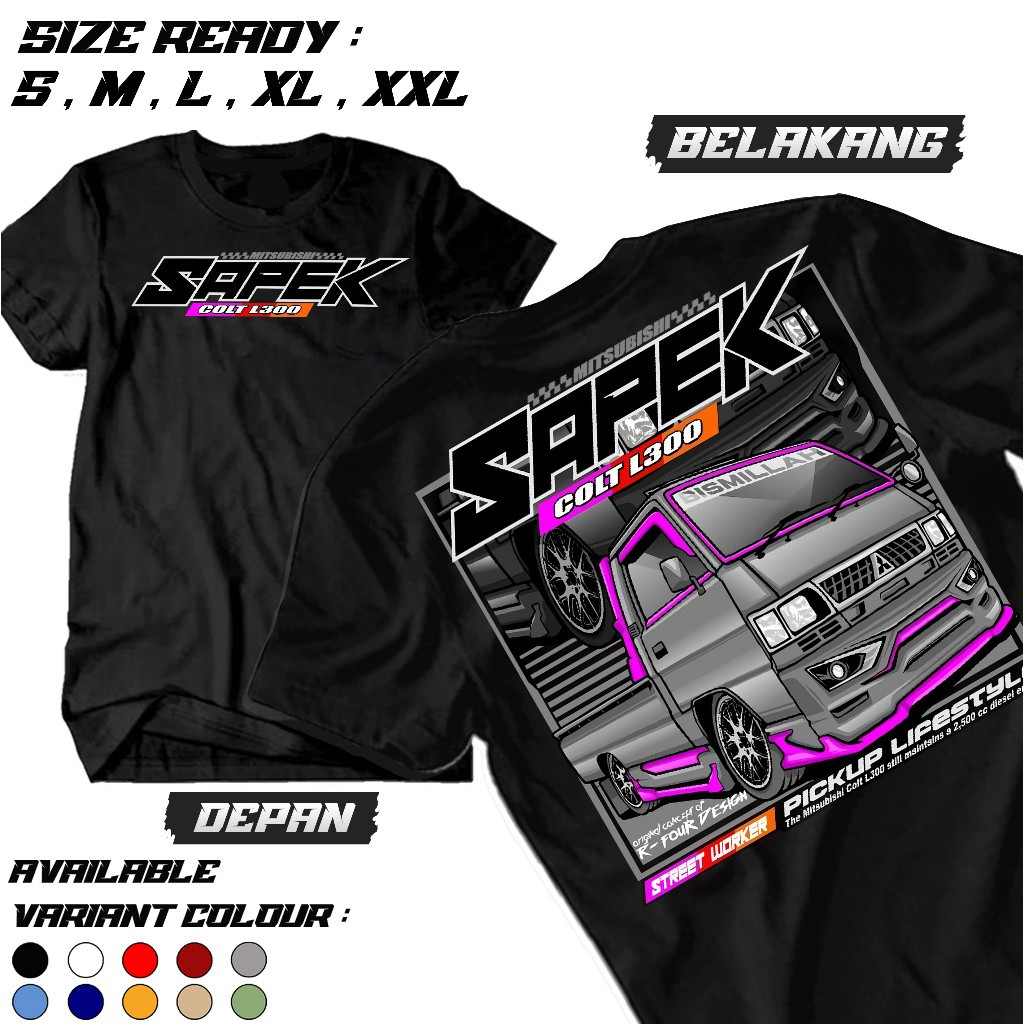 KaosDay KAOS NUMPAK SAPEK RFR012 KAOS L300 TERLARIS KAOS TRUK OLENG KAOS TRUK RFOUR TRUCK APPAREL