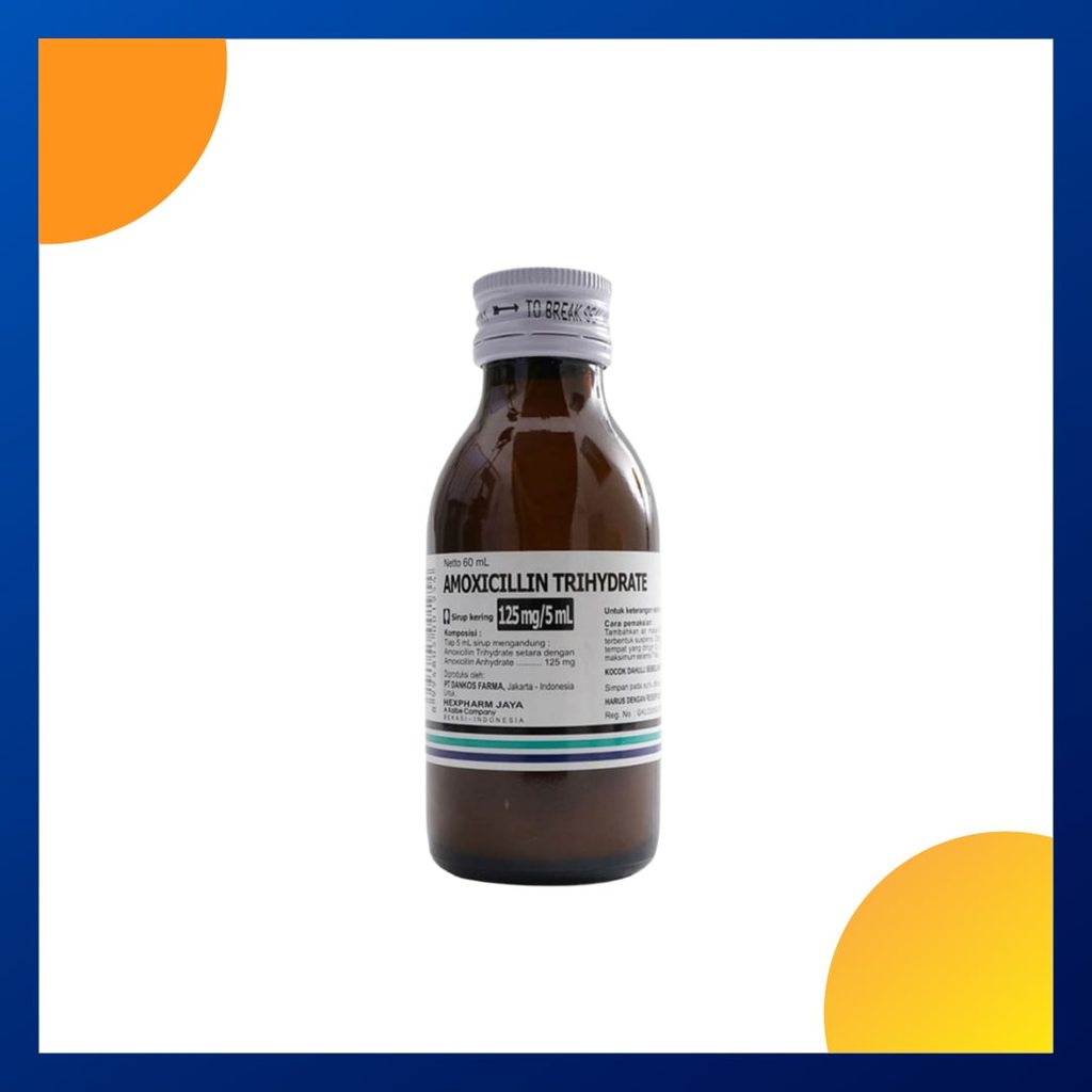 AMOXICILLIN TRIHYDRATE GENERIK_01 125 MG DRY SIRUP 1 BOTOL @ 60 ML