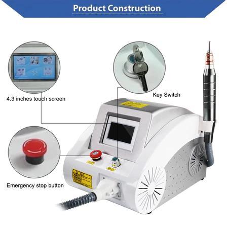 Laser Penghilang Tato Mesin Hapus Tato Penghapusan Bintik Laser Kecantikan untuk Hapus Tato