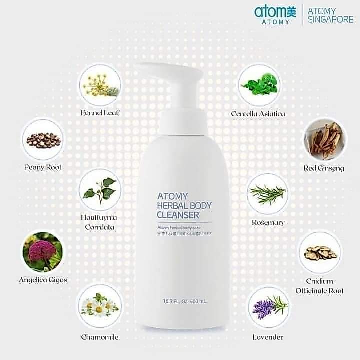 Atomy Shampoo Herbal Anti Rontok 500ml - Perawatan Rambut Alami, Melembapkan, Mencegah Kerontokan