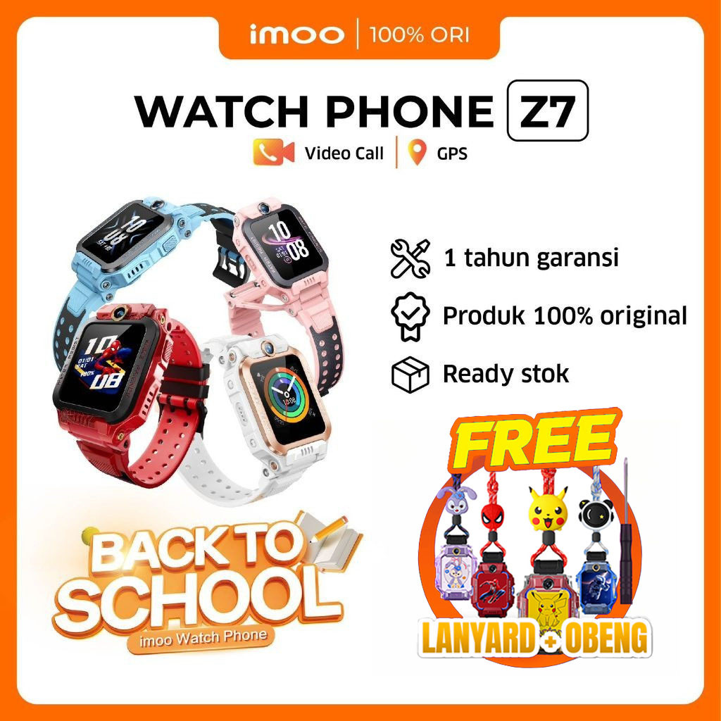 IMOO Kids Watch Phone Z7 | Jam Tangan Pintar Smartwatch Anak | Garansi Resmi