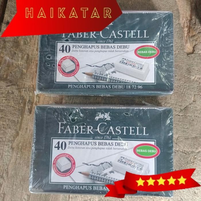 

penghapus faber castle kecil putih#1 pak isi 40 pcs