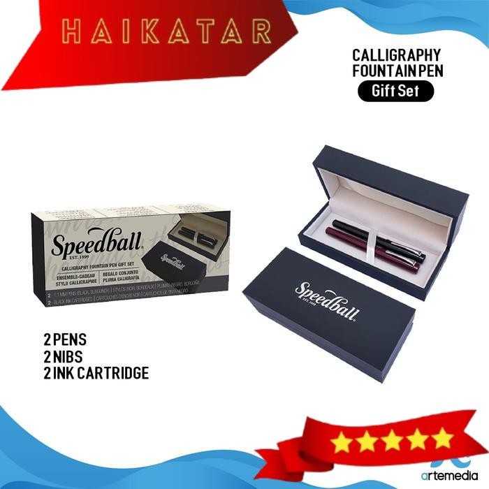 

Pena Kaligrafi Speedball Gift Set Calligraphy Fountain Pen