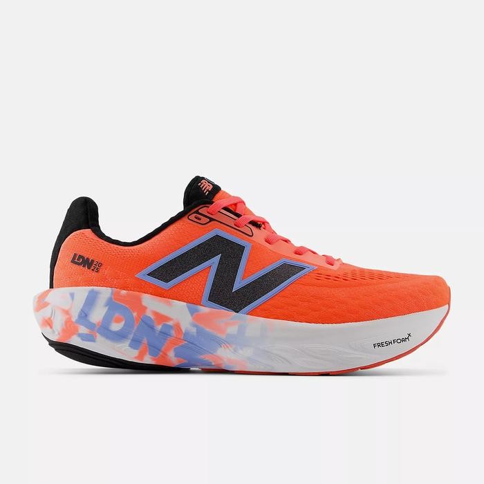 Sepatu Running Pria NB TCS London Marathon Fresh Foam X 1080 v14 Urgent Red with White and Black Ori