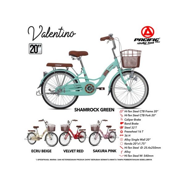 SEPEDA CTB 20" PACIFIC VALENTINO