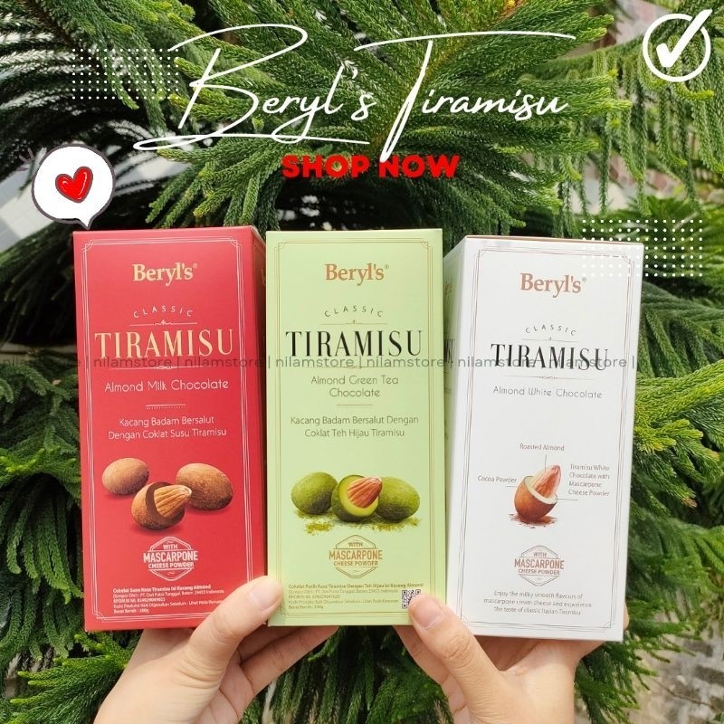 

Beryl's Coklat Tiramisu Almond 200g | Beryl Coklat 200g - Beryl's Tiramisu 200g kurleb 35 pcs Import Malaysia