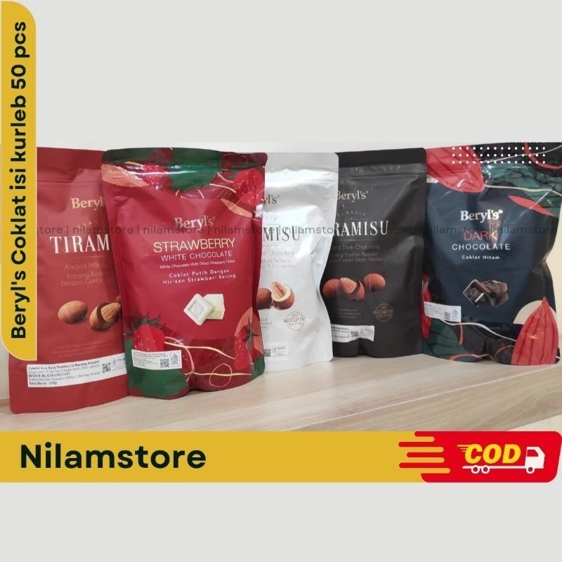 

Beryl's Beryl Coklat Almond Tiramisu | Beryl Classic Coklat Tiramisu Almond Coklat 300g isi kurleb 50 Import Malaysia Halal