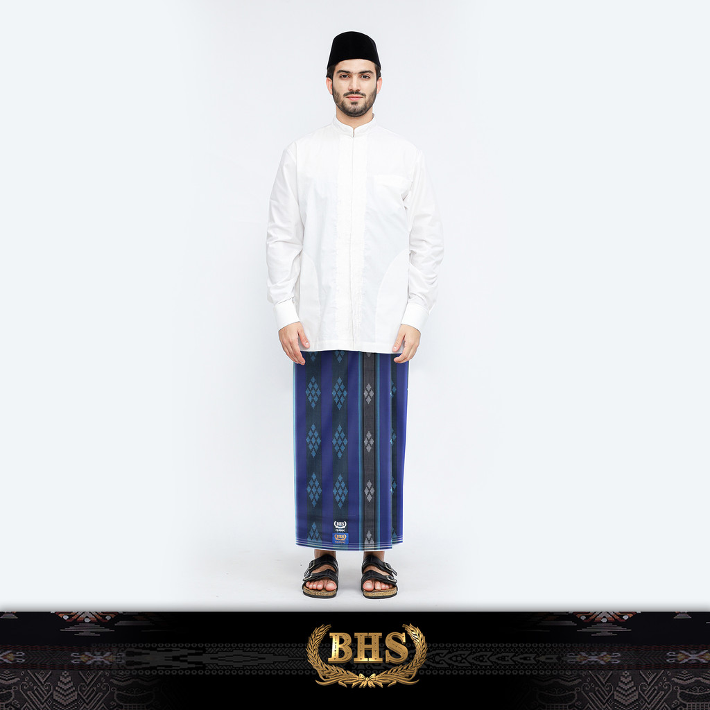 Sarung BHS Classic Gold Motif C44 DKA SJ Hitam Biru