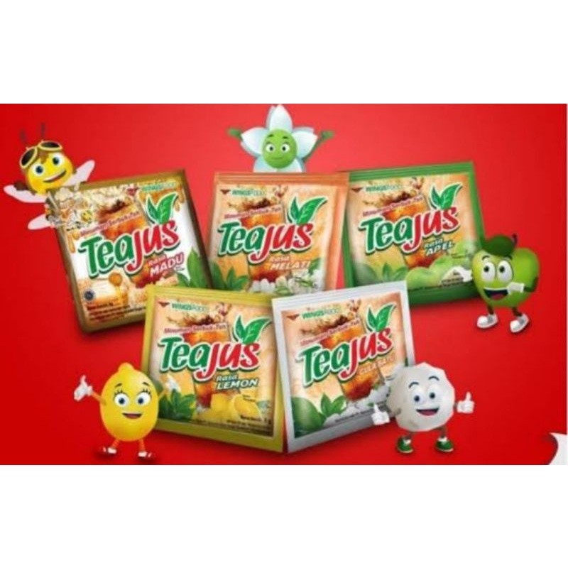 

Tea Jus 5 Varian Rasa ( isi 10 pcs @7gr )