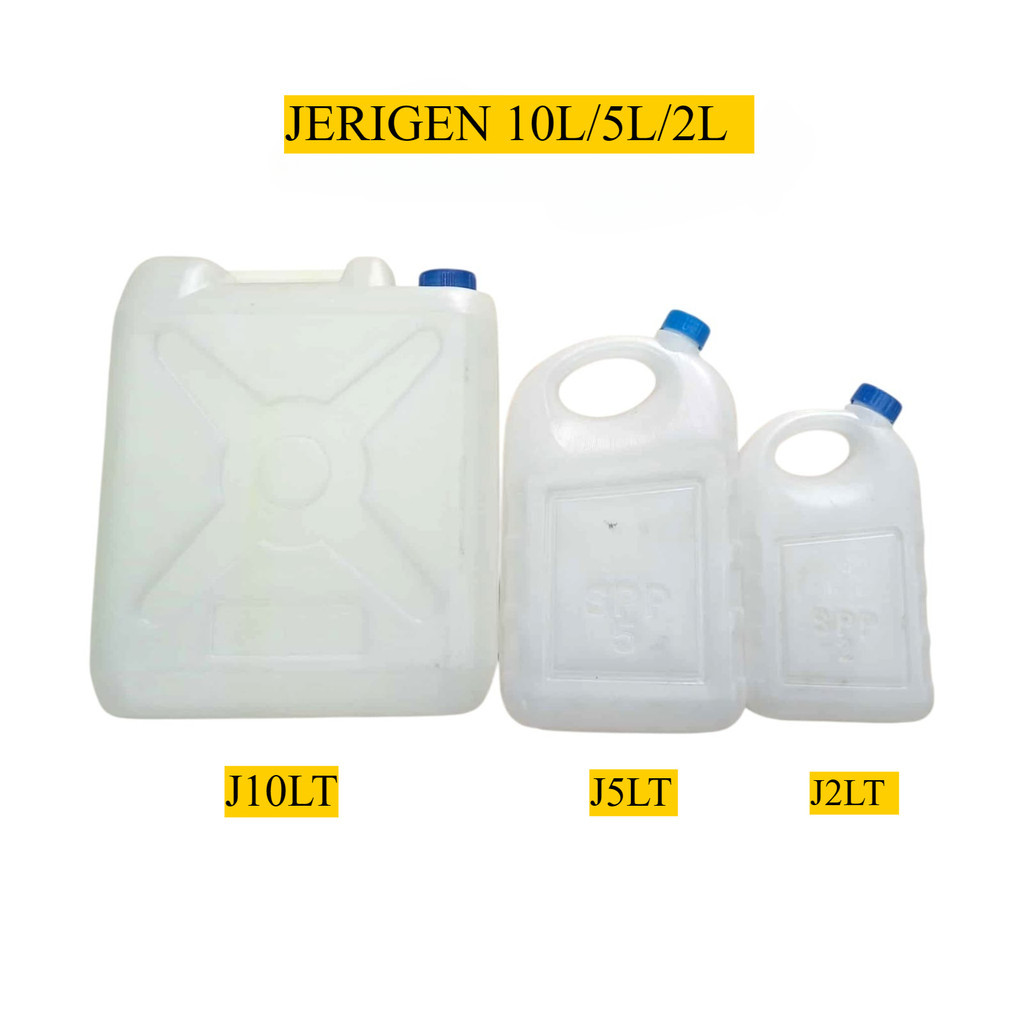 Jerigen Plastik Putih 10LITER/5LITER/2LITER/ J10LT/J5LT/J2LT