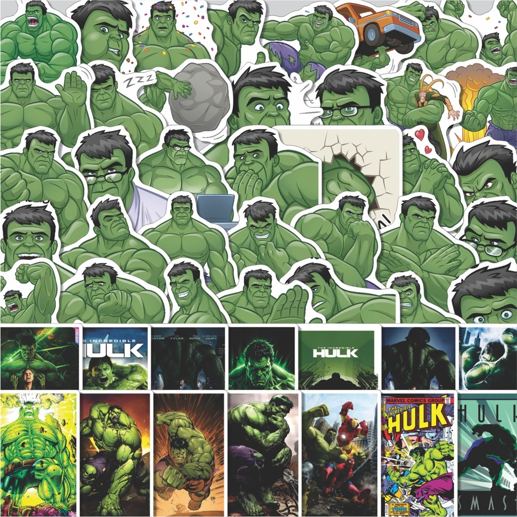

Stiker Cutting Pack Stiker Kartun Hulk Isi 100Pcs Series Aesthetic Lucu Keren Untuk Koper Bahan Vynil