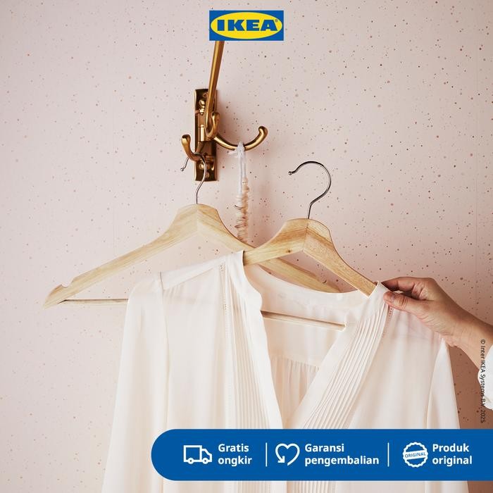 

IKEA BUMERANG Gantungan Baju dari Bahan Kayu Isi 8Pcs