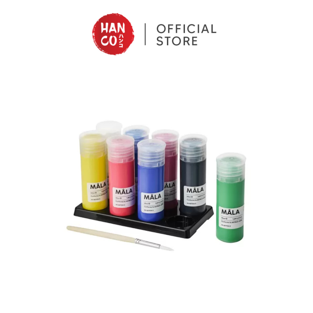 

BEST CHOICE IKEA MALA Cat, warna campuran, bahan cat, mainan anak volume 400ml isi 8 pcs MA348